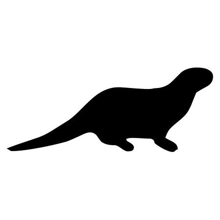 Otter Iron on Decal